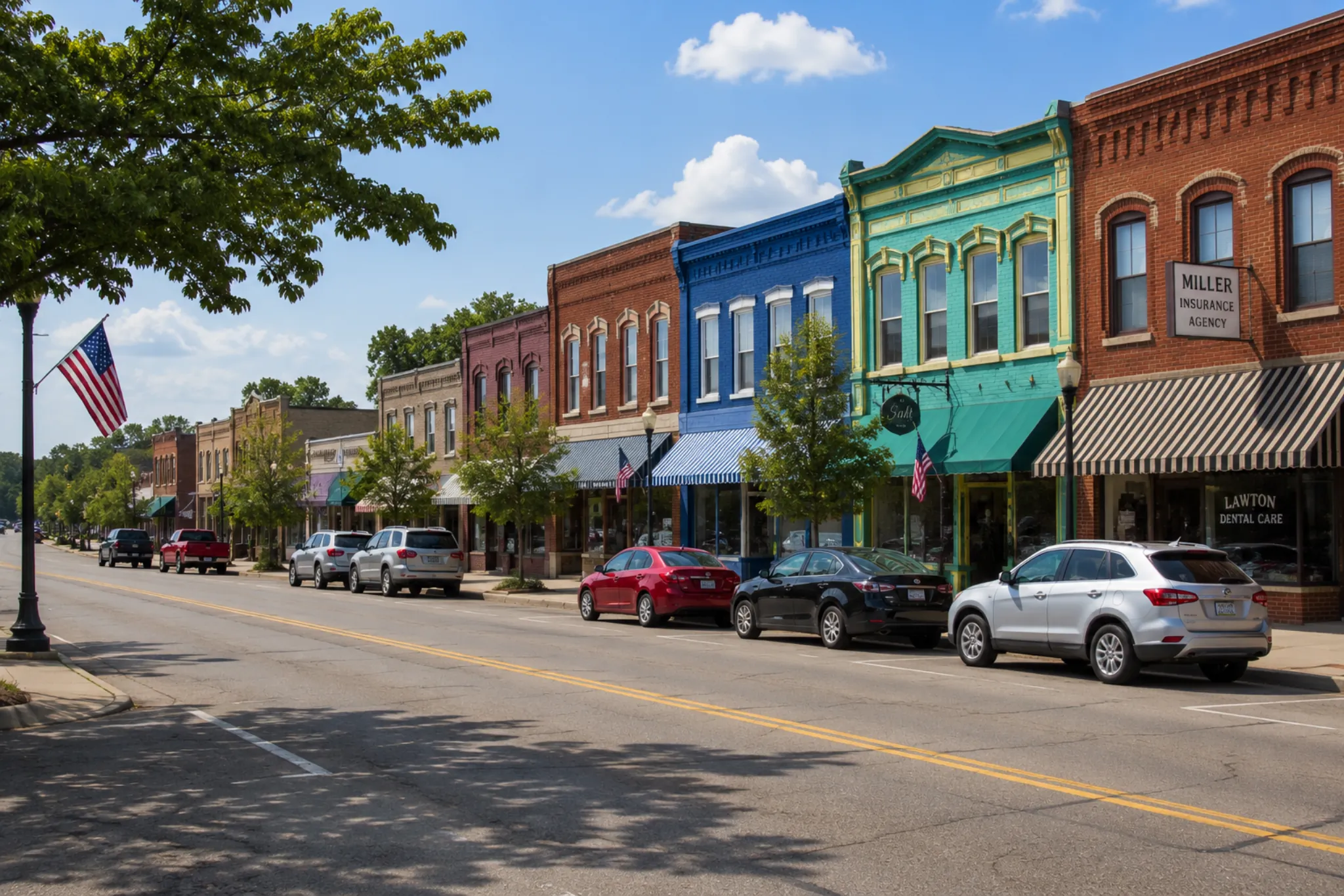 AI-generated image of the downtown in Lawton